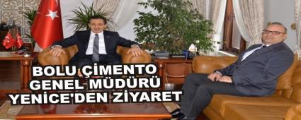 BOLU ��MENTO GENEL M�D�R� YEN�CE'DEN Z�YARET