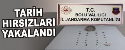 TAR�H HIRSIZLARI YAKALANDI