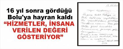 16 y�l sonra g�rd��� Bolu'ya hayran kald�