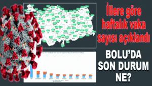 �llere g�re haftal�k vaka say�s� a��kland�