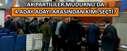 Bolu\'nun Mudurnu il�esinde AK Partililer se�imini yapt�