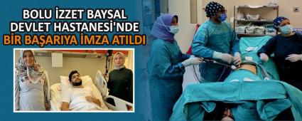 BOLU �ZZET BAYSAL DEVLET HASTANES�\'NDE B�R BA�ARIYA �MZA ATILDI