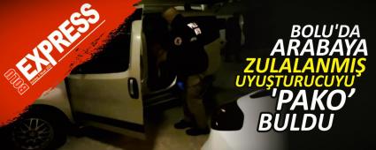 BOLU\'DA ARABAYA ZULALANMI� UYU�TURUCUYU \'PAKO\' BULDU