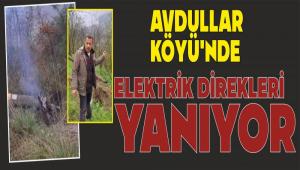 MUDURNU AVDULLAR K�Y�\'NDE ELEKTR�K D�REKLER� YANIYOR