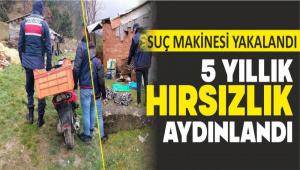 BOLU\'DA SU� MAK�NES� YAKALANDI, 5 YILLIK HIRSIZLIK AYDINLANDI